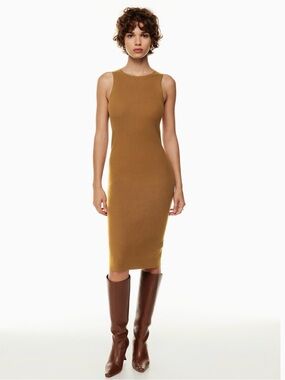 Wilfred MOONSTRUCK Sleeveless Ribbed Midi Dress Size XS